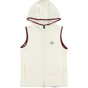 CL5LUK03 L WHT [中綿ニットコンビベスト レディース Lサイズ ホワイト]