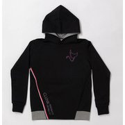 CL5LUY10 XL BLK [ドロップショルダー裏起毛PK レディス XLサイズ BLK]