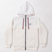 CL5LUY12 L WHT [シャギーフリースジャケット レディス Lサイズ WHT]