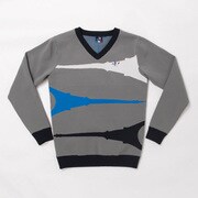 CL5LTJ52 L GRY [Vネックニット メンズ Lサイズ GRY]