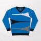 CL5LTJ52 XXL BLU [Vネックニット メンズ XXLサイズ BLU]