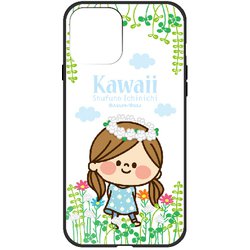 ghp7160-bk-d-ip13mini [iPhone 13 mini用ケース D.カワイイ主婦ナチュラル アグリム ハイブリッドケース]