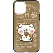 ghp7156-bk-a-ip13mini [iPhone 13 mini用ケース A.ドーナツ・イヌタサン ミースケ ハイブリッドケース]