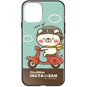 ghp7156-bk-e-ip13mini [iPhone 13 mini用ケース E.バイク・イヌタサン ミースケ ハイブリッドケース]
