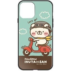 ghp7156-bk-e-ip13 [iPhone 13用ケース E.バイク・イヌタサン ミースケ ハイブリッドケース]
