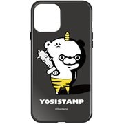 ghp7151-bk-a-ip13mini [iPhone 13 mini用ケース A.ブラッククマサン ヨッシー ハイブリッドケース]