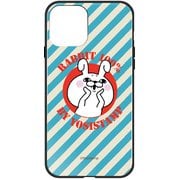 ghp7151-bk-f-ip13mini [iPhone 13 mini用ケース F.ボーダーウサギサン ヨッシー ハイブリッドケース]