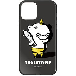 ghp7151-bk-a-ip13 [iPhone 13用ケース A.ブラッククマサン ヨッシー ハイブリッドケース]