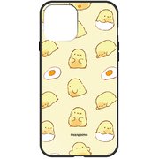 ghp7254-bk-c-ip13mini [iPhone 13 mini用ケース C.モフピヨパターン サンポイモ ハイブリッドケース]