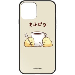 ghp7254-bk-b-ip13 [iPhone 13用ケース B.モフピヨトカップ サンポイモ ハイブリッドケース]