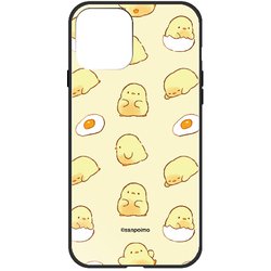 ghp7254-bk-c-ip13 [iPhone 13用ケース C.モフピヨパターン サンポイモ ハイブリッドケース]