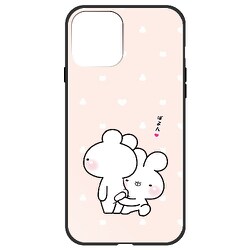 ghp7256-bk-a-ip13 [iPhone 13用ケース A.ピンク パターン Musikyoto ハイブリッドケース]