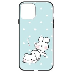 ghp7256-bk-b-ip13 [iPhone 13用ケース B.ブルー パターン Musikyoto ハイブリッドケース]