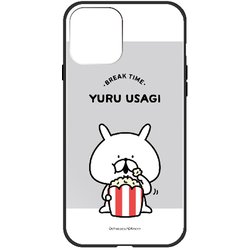 ghp7262-bk-a-ip13 [iPhone 13用ケース A.ユルウサギ グレー chococo ハイブリッドケース]