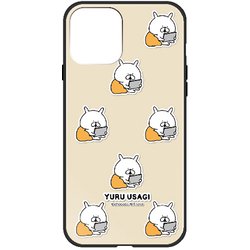 ghp7262-bk-d-ip13 [iPhone 13用ケース D.ユルウサギ ベージュ chococo ハイブリッドケース]