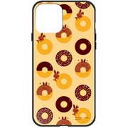 ghp7264-bk-e-ip13mini [iPhone 13 mini用ケース E.チョコウサ ドーナツ パルピー ハイブリッドケース]