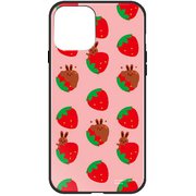 ghp7264-bk-d-ip13 [iPhone 13用ケース D.チョコウサ イチゴ パルピー ハイブリッドケース]