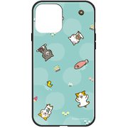 ghp7263-bk-d-ip13mini [iPhone 13 mini用ケース D.チャンパチ柄 スガワラアイ ハイブリッドケース]