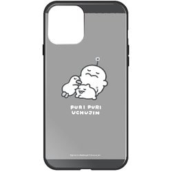 ghp7265-bk-d-ip13 [iPhone 13用ケース D.モノクロ ポコロチャレンジ ハイブリッドケース]