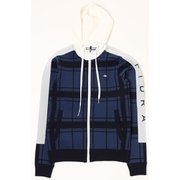 FD5LUY09 M NVY [Water-R check knit parka レディス M NVY]