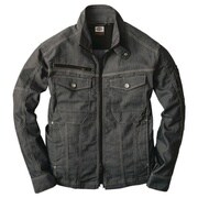 D-1111 [Dickies （ディッキーズ） ストレッチピンストライプジャケット カーボン Sサイズ]