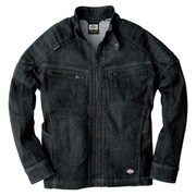 D-1430 [Dickies （ディッキーズ） ストレッチデニムジャケット ブラック 5Lサイズ]