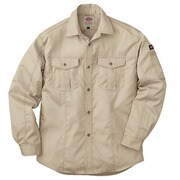 Dickies (ディッキーズ) 長袖ロールアップシャツ ベージュ LLサイズ D-1878