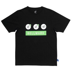 23933170-BLK-L [Bellmark ベルマークアイコンTシャツ 半袖 ベルマーク点数付 BLACK Lサイズ]