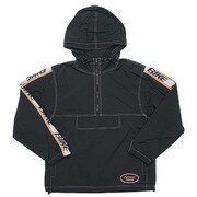 21046050-BLK-M [BIKE ロゴテープヴィンテージ アノラックパーカー アウター ハーフジップ BLACK Mサイズ]