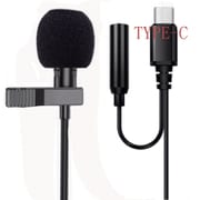 TCPM-TC35BK [TYPE-C 用 3.5mm （AUX）コネクター付き クリップ付き有線ピンマイク/ブラック]