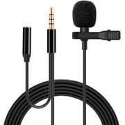 TCPM-3535BK [イヤホンジャック（3.5mm） 用 3.5mm （AUX）コネクター付き クリップ付き有線ピンマイク/ブラック]