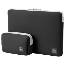 Chululu（チュルル） PCインナーケース 11.6インチ＆マルチポーチ ブラック SCH-PCMP116BK