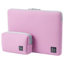 Chululu（チュルル） PCインナーケース 11.6インチ＆マルチポーチ ピンク SCH-PCMP116PK