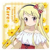 きんいろモザイク Thank you！！ ラバーマットコースター 九条カレン [キャラクターグッズ]