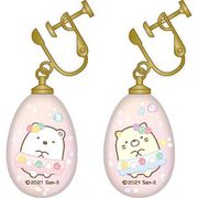 すみっコぐらし もぐらのおうち ガラスイヤリング しろくま・ねこ [キャラクターグッズ]
