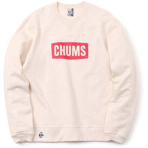 チャムス CHUMS  チャムスロゴクルートップ CHUMS Logo Crew Top CH00-1299 W007 H-Natural/Red Sサイズ [アウトドア スウェット メンズ]