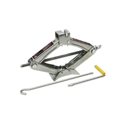 メルテック 車用 パンタグラフジャッキ 1t 機械式 最高値：350mm/最低値：105mm/ストローク：245mm シルバー FA-1