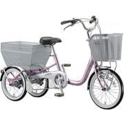 三輪自転車 ブリヂストンワゴン 前18/後16サイズ 変速なし MブランLピンク BW10 1E30AB0