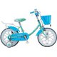 子ども用自転車 エコキッズ カラフル 14型 ミント&ライトブルー EKC14 2A927C0
