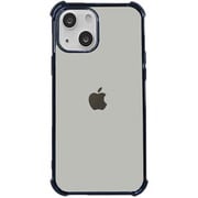 BDVCSA04-IP13-BL [iPhone 13用 Devia フレーム メッキ ソフトケース 背面クリア ブルー/Glitter shockproof soft case iPhone13 2021 （6.1）]