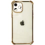 BDVCSA04-IP13P-GD [iPhone 13 Pro用 Devia フレーム メッキ ソフトケース 背面クリア ゴールド/Glitter shockproof soft case iPhone13 2021 （6.1 Pro）]