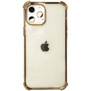 BDVCSA04-IP13L-GD [iPhone 13 Pro Max用 Devia フレーム メッキ ソフトケース 背面クリア ゴールド/Glitter shockproof soft case iPhone13 2021 （6.7）]