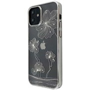 BDVCSA06-IP13L-SL [iPhone 13 Pro Max用 Devia 花柄 スワロフスキー クリア ケース カバー シルバー/Crystal Flora case iPhone13 2021 （6.7）]