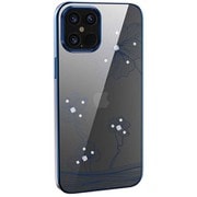 BDVCSA06-IP13L-BL [iPhone 13 Pro Max用 Devia 花柄 スワロフスキー クリア ケース カバー ブルー/Crystal Flora case iPhone13 2021 （6.7）]