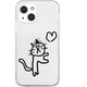 AK20961i13MN [iPhone 13 mini用 ソフトクリアケース ネコハート]