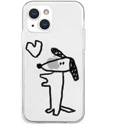 AK20962i13MN [iPhone 13 mini用 ソフトクリアケース イヌハート]