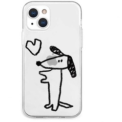 AK20989i13 [iPhone 13用 ソフトクリアケース イヌハート]