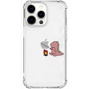 AK21003i13P [iPhone 13 Pro用 ソフトタフケース たき火 ピンク]