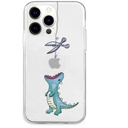 AK21004i13P [iPhone 13 Pro用 ソフトクリアケース はらぺこザウルス グリーン]