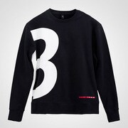ビッグロゴヘビースウェット トレーナー L ブラック MS142LBK